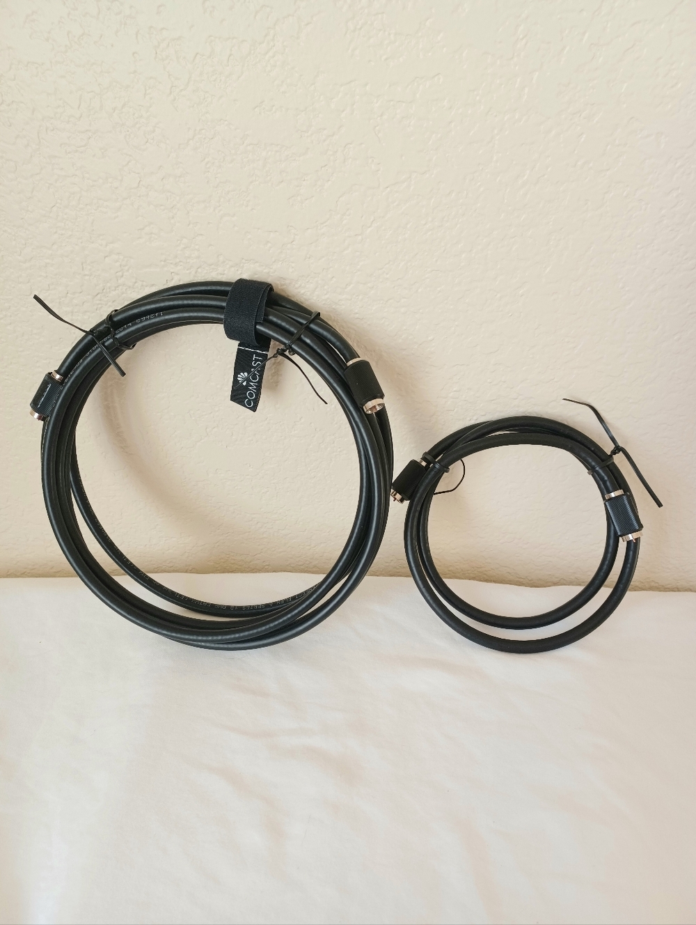 SET OF 2 PPC Perfect Flex 6 Coaxial Cables 18 AWG RG6 for CATV NWOT 10 ft & 3 ft